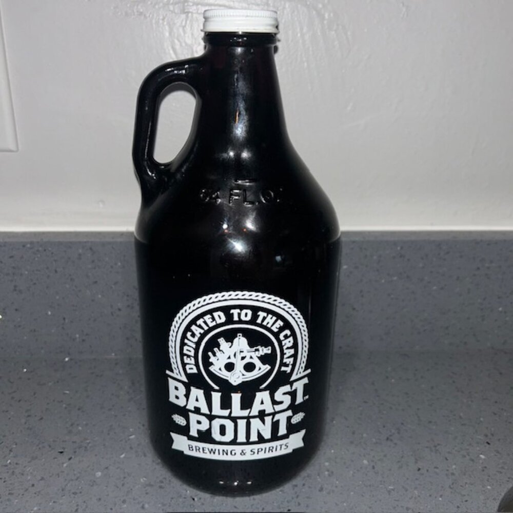 Ballast Point Brewery Co San Diego 64 oz. Growler/Jug Craft Beer Amber Empty